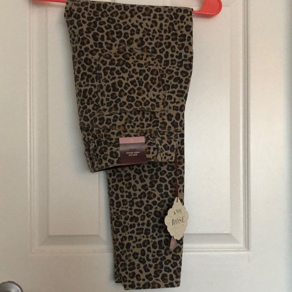 Leopard print pants